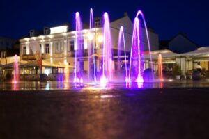 03.08.2015. Rynek nocą / Stanisław Blinstrub / Radio Kielce