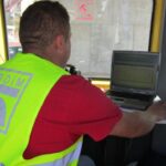 27.08.2015. Próba obciążeniowa estakady nad skrzyżowaniem ulic Grunwaldzkiej i Piekoszowskiej w Kielcach / Robert Felczak / Radio Kielce