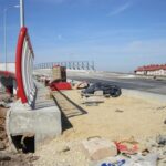 27.08.2015. Próba obciążeniowa estakady nad skrzyżowaniem ulic Grunwaldzkiej i Piekoszowskiej w Kielcach / Robert Felczak / Radio Kielce