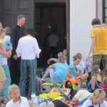 08.08.2015. Pątnicy kieleckiej pielgrzymki blisko stolicy województwa świętokrzyskiego / Robert Felczak / Radio Kielce