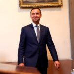 10.08.2015. Prezydent RP Andrzej Duda zwiedza opactwo Cystersów w Jędrzejowie / Stanisław Blinstrub / Radio Kielce