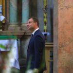 10.08.2015. Prezydent RP Andrzej Duda zwiedza opactwo Cystersów w Jędrzejowie / Stanisław Blinstrub / Radio Kielce