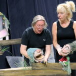 28.08.2015. Próba do bajki dla dzieci pt. "O Rybaku i Złotej Rybce" w Teatrze Lalki i Aktora Kubuś / Kamil Król / Radio Kielce