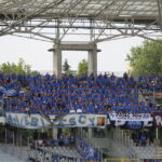 03.08.2015. 3. kolejka T-Mobile Ekstraklasy Korona Kielce - Ruch Chorzów. Kibice gości prezentowali się bardzo efektownie / Kamil Król / Radio Kielce