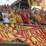 03.08.2015. 3. kolejka T-Mobile Ekstraklasy Korona Kielce - Ruch Chorzów. Młyn kibiców Korony / Kamil Król / Radio Kielce