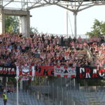 14.08.2015. 5. kolejka T-Mobile Ekstraklasy Korona Kielce - Cracovia Kraków. Kibice gości / Kamil Król / Radio Kielce