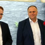 25.8.2015 Kielce. Konferencja prasowa ugrupowania Nowoczesna.pl z udziałem Adama Cyrańskiego i Mateusza Sabata / Wojciech Habdas / Radio Kielce