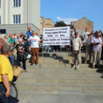 26.8.2015 Kielce. Beata Szydło spotkała się z mieszkańcami na pl. Artystów. / Wojciech Habdas / Radio Kielce