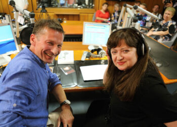 5.8.2015 Kielce. Basia Trzetrzelewska była gościem Radia Kielce / Wojciech Habdas / Radio Kielce