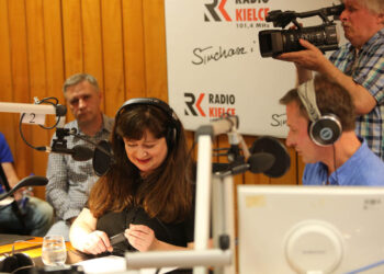 5.8.2015 Kielce. Basia Trzetrzelewska była gościem Radia Kielce / Wojciech Habdas / Radio Kielce