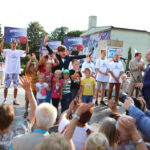 26.8.2015 Kielce. Beata Szydło spotkała się z mieszkańcami na pl. Artystów. / Wojciech Habdas / Radio Kielce