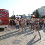 26.8.2015 Kielce. Beata Szydło spotkała się z mieszkańcami na pl. Artystów. / Wojciech Habdas / Radio Kielce