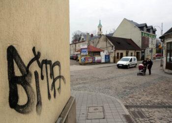 27.2.2015 Kielce. Graffiti / Wojciech Habdas / Radio Kielce