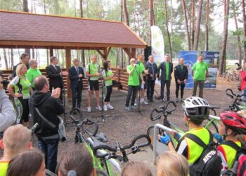 Sielpia. Otwarcie pierwszego odcinka Green Velo w regionie (19 września 2015 r.) / Robert Felczak / Radio Kielce