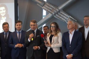 26.9.2105 Kielce. Liderka świętokrzyskiej Platformy Obywatelskiej Marzena Okła-Drewnowicz zainaugurowała w sobotę kampanię wyborczą. / Bartłomiej Zapała / Radio Kielce