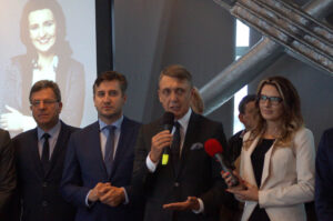 26.9.2105 Kielce. Liderka świętokrzyskiej Platformy Obywatelskiej Marzena Okła-Drewnowicz zainaugurowała w sobotę kampanię wyborczą. / Bartłomiej Zapała / Radio Kielce