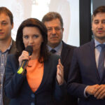 26.9.2105 Kielce. Liderka świętokrzyskiej Platformy Obywatelskiej Marzena Okła-Drewnowicz zainaugurowała w sobotę kampanię wyborczą. / Bartłomiej Zapała / Radio Kielce