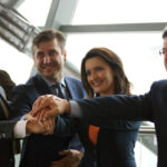 26.9.2105 Kielce. Liderka świętokrzyskiej Platformy Obywatelskiej Marzena Okła-Drewnowicz zainaugurowała w sobotę kampanię wyborczą. / Bartłomiej Zapała / Radio Kielce