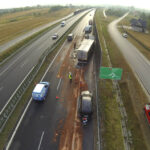 3.9.2015 Cedzyna. Wypadek na obwodnicy. / Wojciech Habdas / Radio Kielce