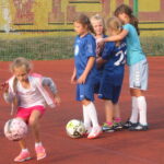 04.09.2015. Trening piłkarek nożnych stowarzyszenia Funny Football / Kamil Król / Radio Kielce