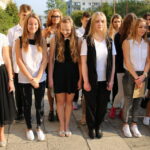 01.09.2015. Rozpoczęcie roku szkolnego w Zespole Szkół Ogólnokształcących nr 16 im.  Janusza Kusocińskiego w Kielcach / Kamil Król / Radio Kielce