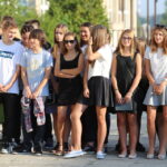 01.09.2015. Rozpoczęcie roku szkolnego w Zespole Szkół Ogólnokształcących nr 16 im.  Janusza Kusocińskiego w Kielcach / Kamil Król / Radio Kielce