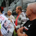 02.09.2015. Pikieta związkowców z PZL "Świdnik" przeciwko nieprawidłowościom przy przetargu na śmigłowce Caracal / Kamil Król / Radio Kielce