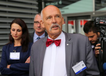 02.09.2015. Janusz Korwin-Mikke gościem MSPO / Kamil Król / Radio Kielce