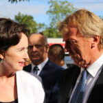 08.09.2015. Otwarcie Ośrodka "Kibice Razem" na kieleckim Czarnowie.  W uroczystości uczestniczyła Podsekretarz Stanu w Ministerstwie Sportu i Turystyki Dorota Idzi i prezes PZPN Zbigniew Boniek / Kamil Król / Radio Kielce