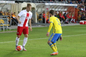 08.09.2015. Towarzyski mecz reprezentacji U-21 Polska-Szwecja / Kamil Król / Radio Kielce