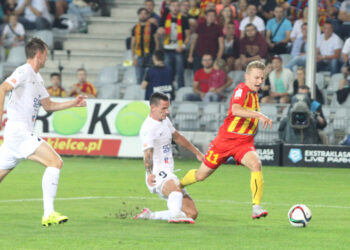 02.09.2015. 7. kolejka T-Mobile Ekstraklasy Korona Kielce - Pogoń Szczecin / Radio Kielce