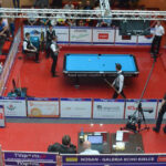 W 6 kolejce bilardowej ekstraklasy Nosan Kielce pokonał Metal Fach Sokółkę  14:7. Mecz rozgrywano w Galerii Handlowej Echo. / Radio Kielce