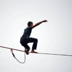 25.9.2015 Kielce. Kadzielnia Sport Festiwal 2015. Pokaz highline / Wojciech Habdas / Radio Kielce