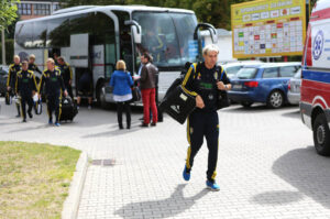 7.9.2015 Kielce. Trening młodzieżowej reprezentacji Szwecji przed meczem z Polską. / Wojciech Habdas / Radio Kielce