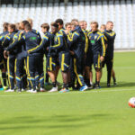 7.9.2015 Kielce. Trening młodzieżowej reprezentacji Szwecji przed meczem z Polską. / Wojciech Habdas / Radio Kielce