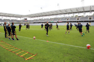 7.9.2015 Kielce. Trening młodzieżowej reprezentacji Szwecji przed meczem z Polską. / Wojciech Habdas / Radio Kielce