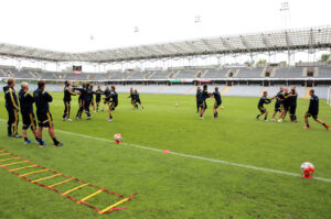 7.9.2015 Kielce. Trening młodzieżowej reprezentacji Szwecji przed meczem z Polską. / Wojciech Habdas / Radio Kielce