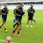 7.9.2015 Kielce. Trening młodzieżowej reprezentacji Szwecji przed meczem z Polską. / Wojciech Habdas / Radio Kielce
