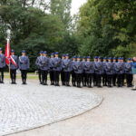 11.9.2015 Kielce. Rocznica zamachów 11 września 2001 przed pomnikiem Homo Homini / Wojciech Habdas / Radio Kielce