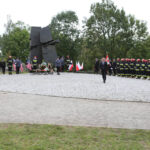 11.9.2015 Kielce. Rocznica zamachów 11 września 2001 przed pomnikiem Homo Homini / Wojciech Habdas / Radio Kielce