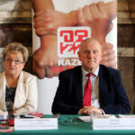 11.9.2015 Kielce. Przewodniczący Ogólnopolskiego Porozumienia Związków Zawodowych Jan Guz podczas spotkania z członkami OPZZ. / Wojciech Habdas / Radio Kielce