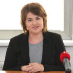11.9.2015 Kielce. Konferencja prasowa partii Razem. n/z Paulina Borek / Wojciech Habdas / Radio Kielce