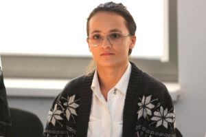 11.9.2015 Kielce. Konferencja prasowa partii Razem. n/z Anna Katarzyna Bera / Wojciech Habdas / Radio Kielce