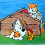 13.9.2015 Kielce. Mural ozdobił ścianę Specjalistycznego Ośrodka Wsparcia dla Ofiar Przemocy w Rodzinie w Kielcach. W malowaniu pomagał artysta graffiti Dariusz Paczkowski, który maluje murale od ponad 30. lat. / Wojciech Habdas / Radio Kielce