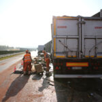 3.9.2015 Cedzyna. Wypadek na obwodnicy. / Wojciech Habdas / Radio Kielce