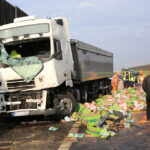 3.9.2015 Cedzyna. Wypadek na obwodnicy. / Wojciech Habdas / Radio Kielce