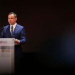 04.09.2015. Prezydent RP Andrzej Duda podczas wręczenia nagród Defendery / Wojciech Habdas / Radio Kielce