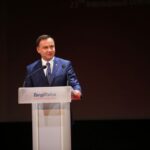 04.09.2015. Prezydent RP Andrzej Duda podczas wręczenia nagród Defendery / Wojciech Habdas / Radio Kielce