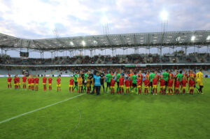 21.9.2015 Kielce. Mecz Korona Kielce - Górnik Łęczna / Wojciech Habdas / Radio Kielce