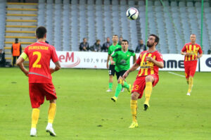 21.9.2015 Kielce. Mecz Korona Kielce - Górnik Łęczna / Wojciech Habdas / Radio Kielce